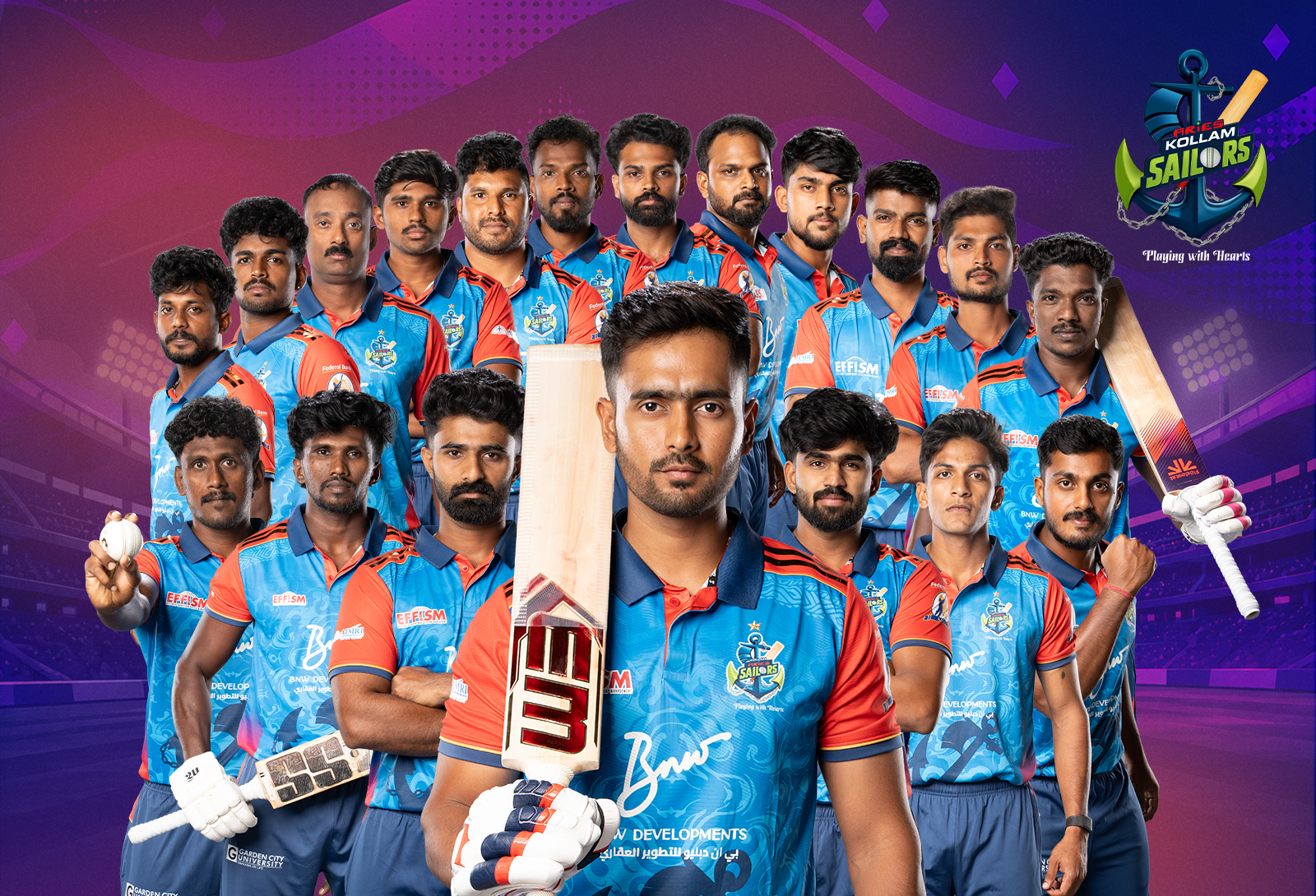 Aries Kollam Sailors Squad 2026