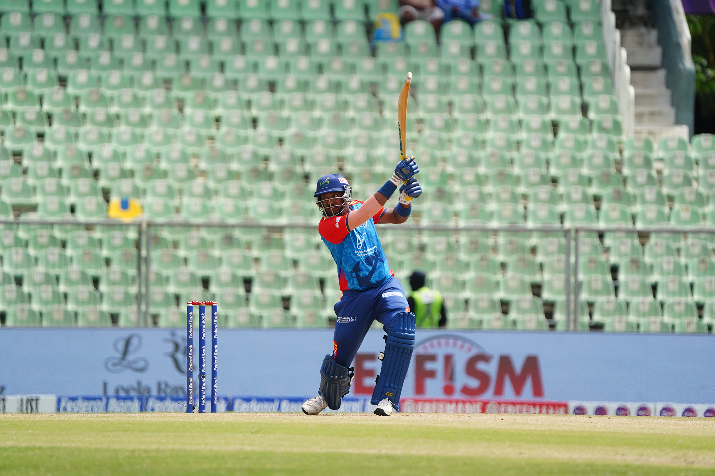 Abhishek Nair hits a century against Thrissur Titans