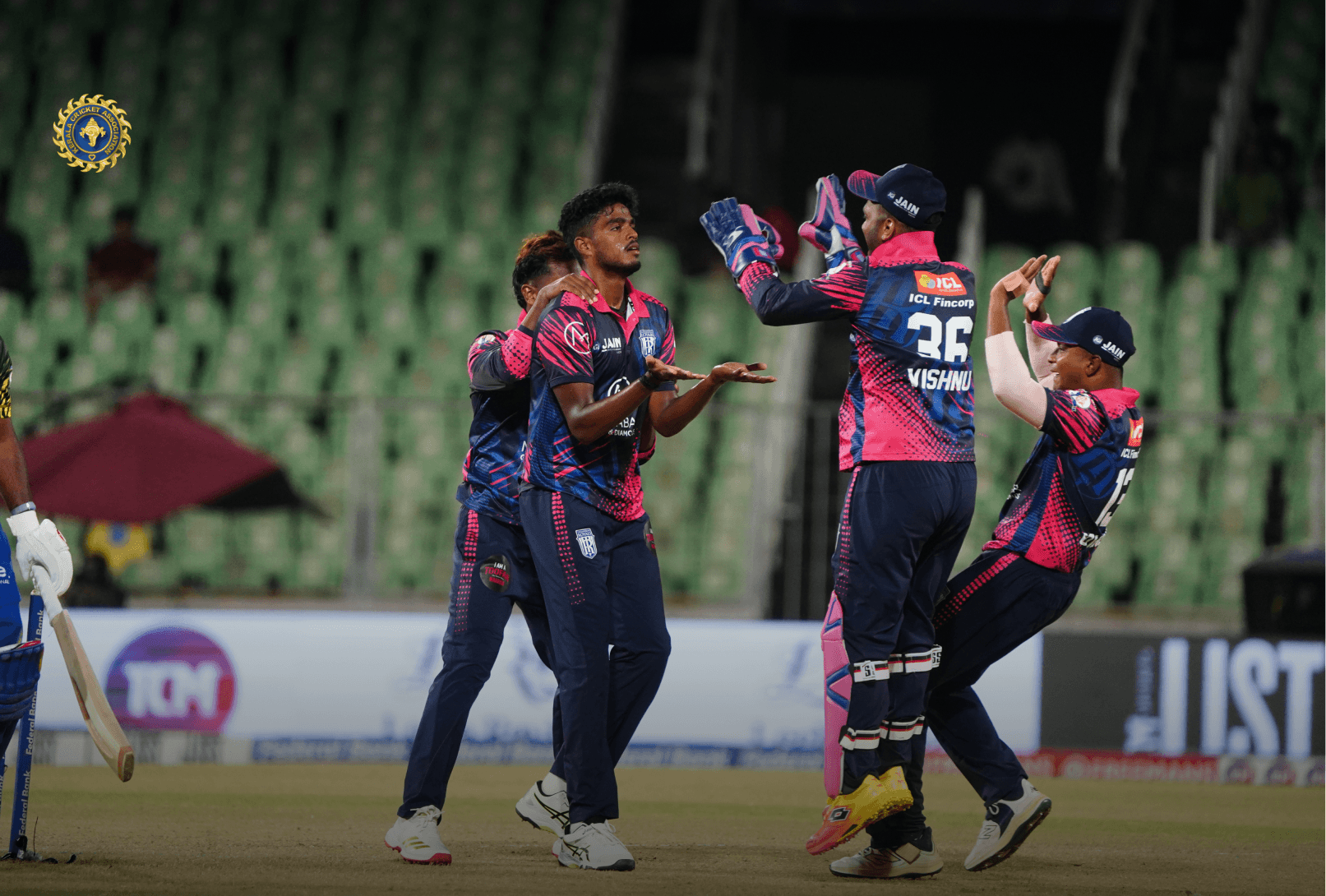 Trivandrum Royals  bowling attack demolished Kochi Blue Tigers for a big win