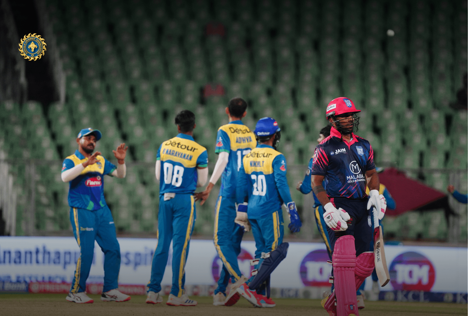 Enaan’s 15 ball 41 finish gives Thrissur Titans edge over Trivandrum Royals