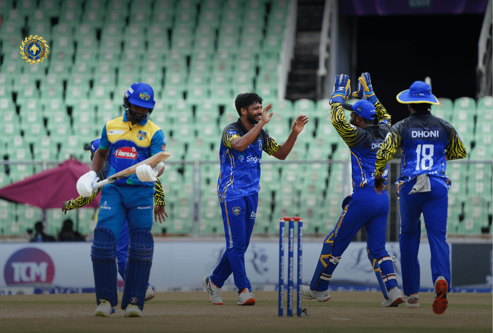 Thrissur Titans chased down a revised target to claim 2 points
